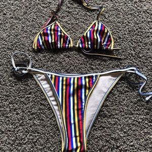 Striped bikini set from American Apparel